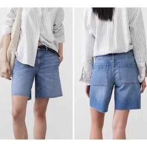 NEW Banana Republic Factory Women’s Size 32/14 High Rise Denim Bermuda Shorts